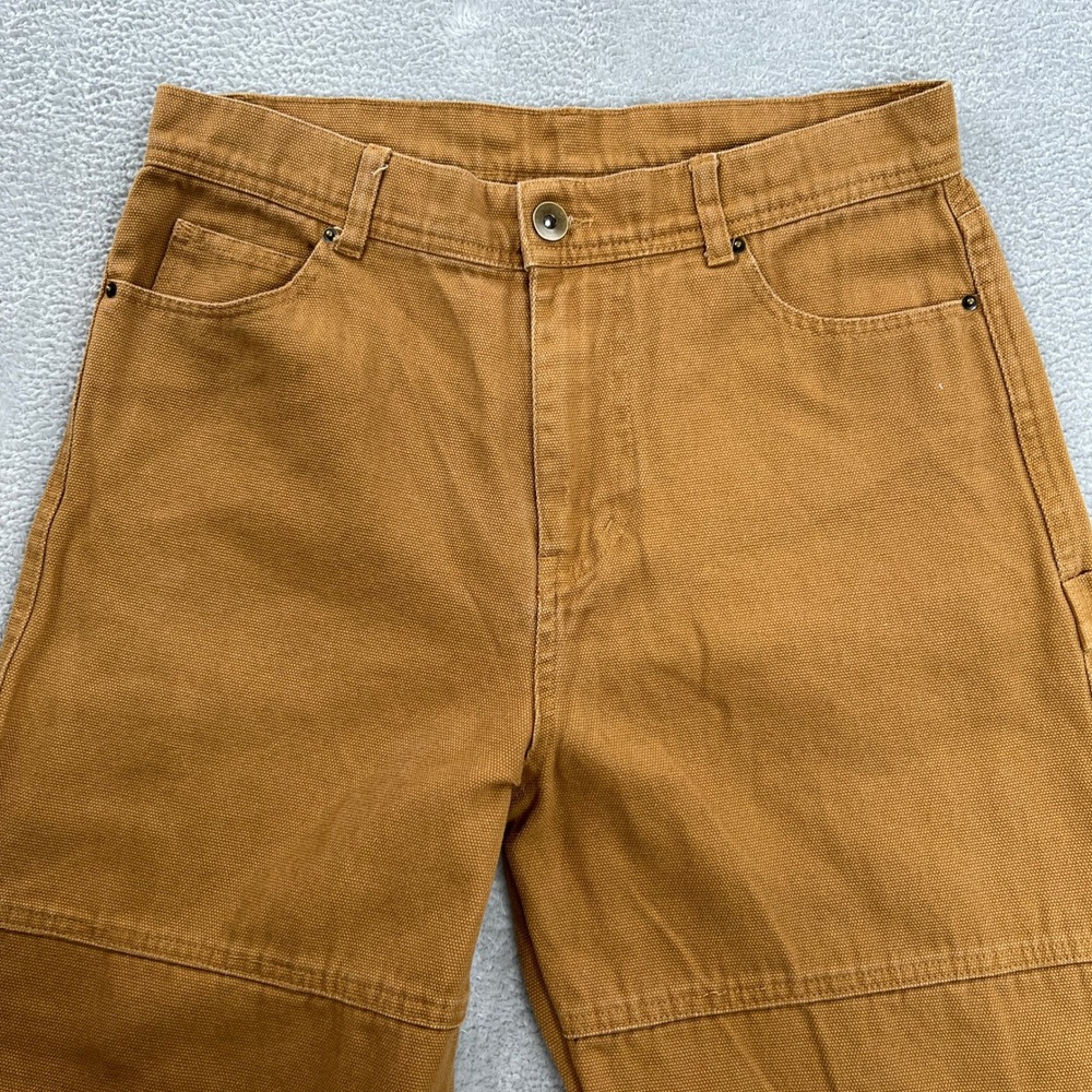 No Boundaries Baggy Carpenter Pants 30x31 Brown Y2K Skate Wide Leg Canvas Grunge - Picture 4 of 10